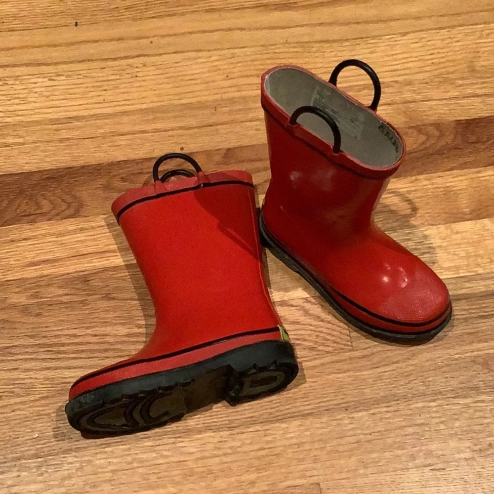 Western Chief - Kids Rain BOOTS - Size Kids US 11 - Red - Firechief 2